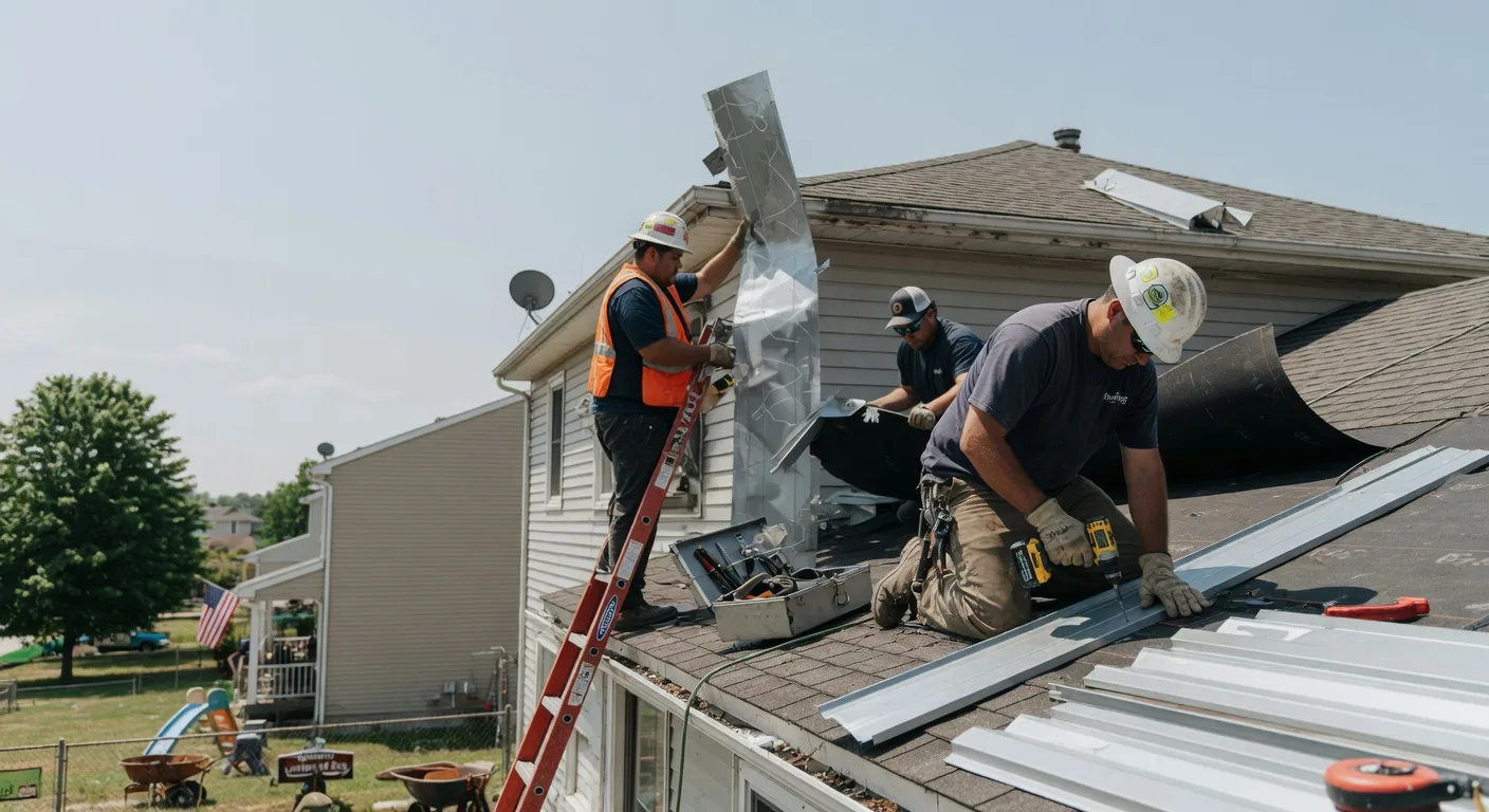 Storm Damage Metal Roof Repair in Ohkay Owingeh, NM